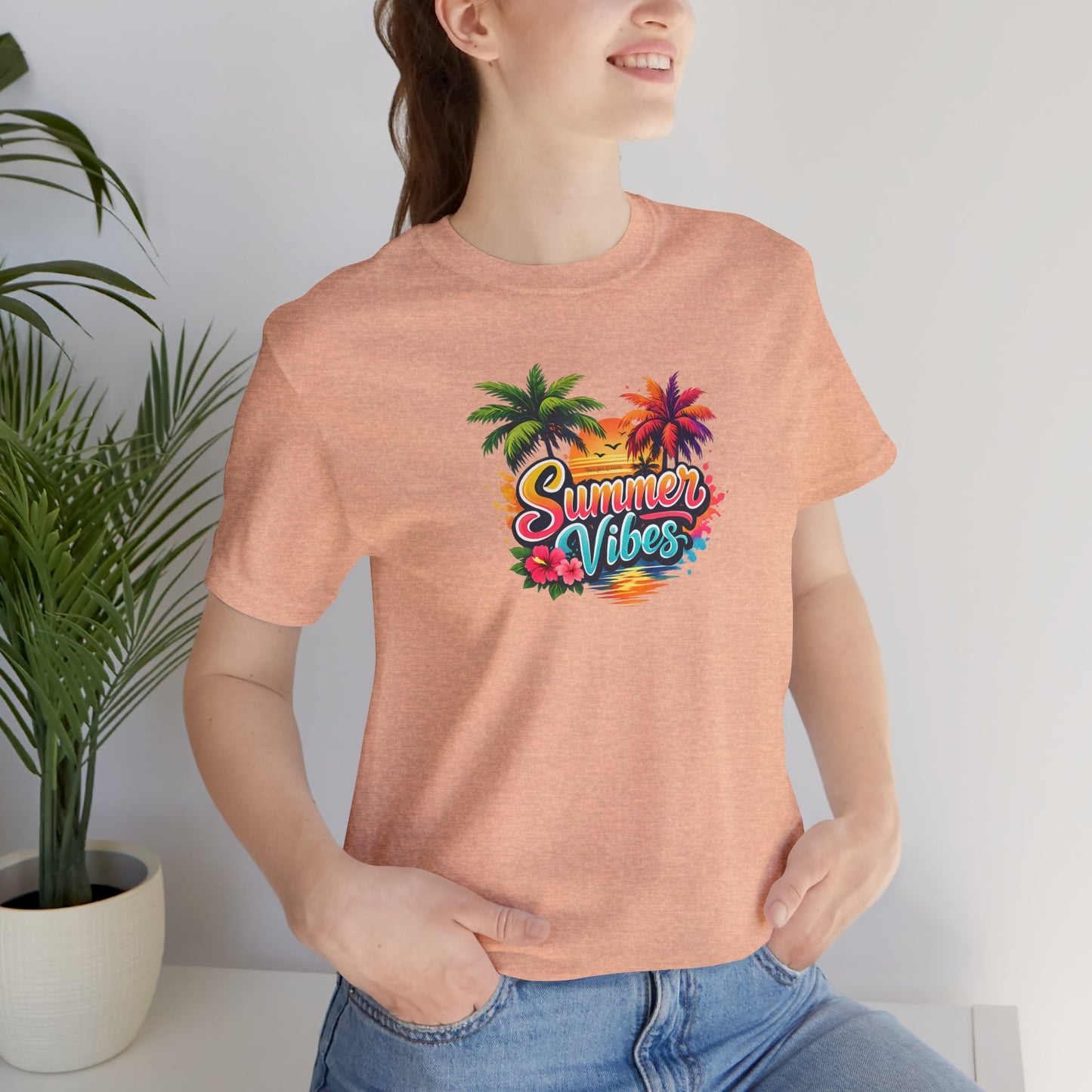 Summer Vibes T-Shirt – Tropical Palm Beach Tee