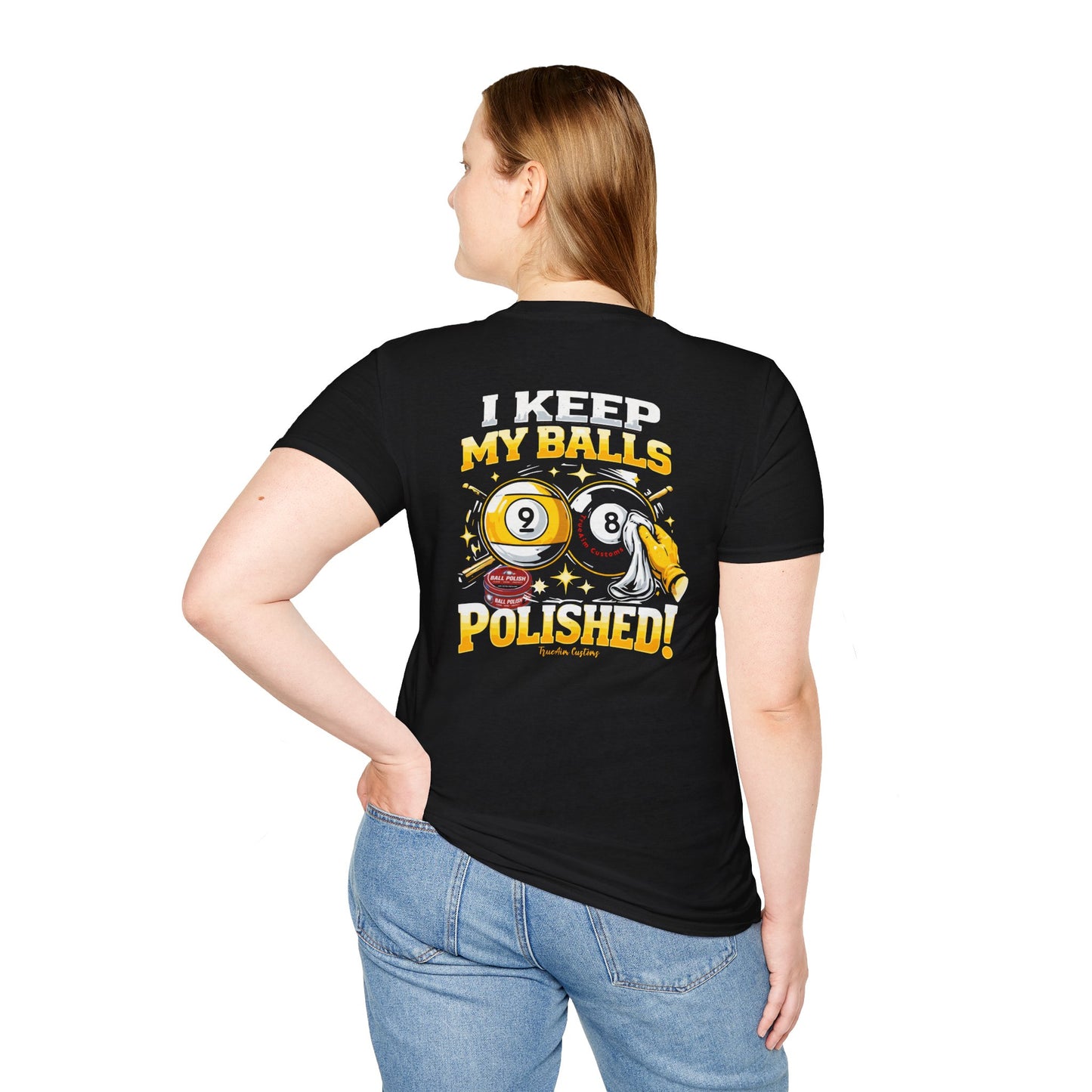 I keep my balls polished billiard tee