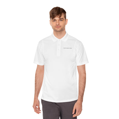Custom Men's Sport Polo — Personalized Front/Back Logo Athletic Shirt