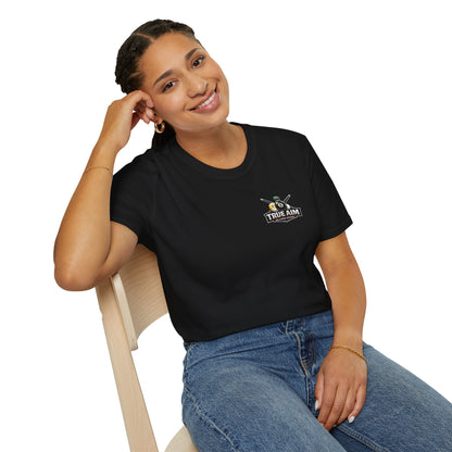 Cue Happens T-Shirt — Pool Billiards Graphic Tee (True Aim)