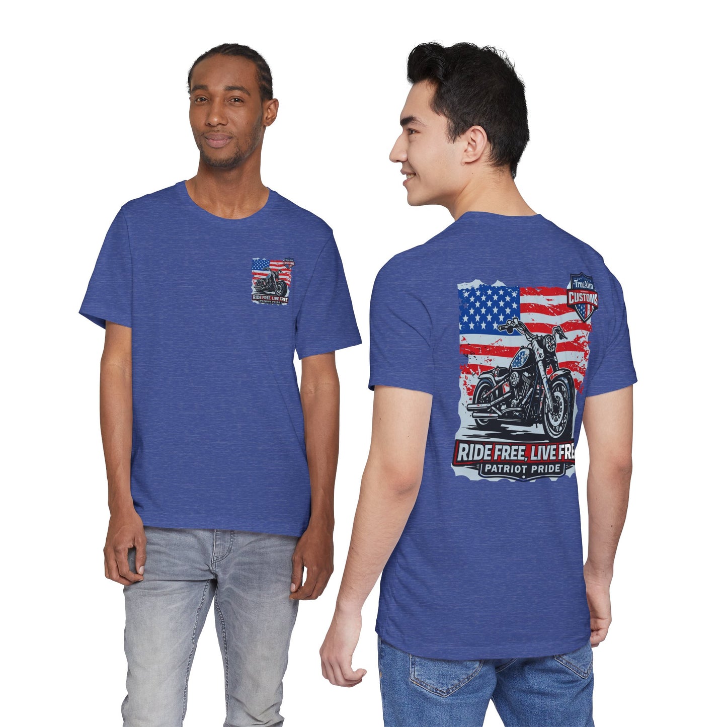 Freedom Motorcycle T-Shirt – American Flag Biker Tee