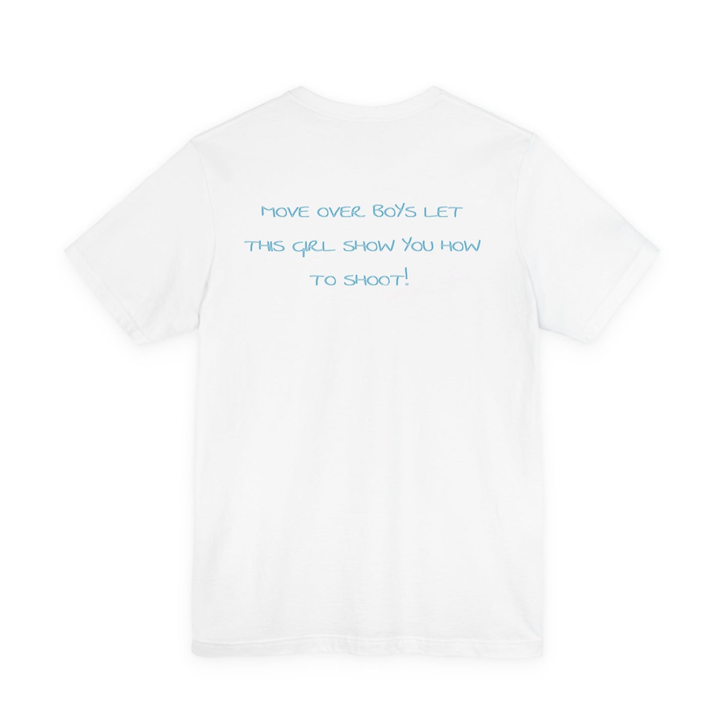 Game Day Pool Tee — "Game Day" Graphic T-Shirt (Back: "Move Over Boys Let This Girl Show You How To Shoot")
