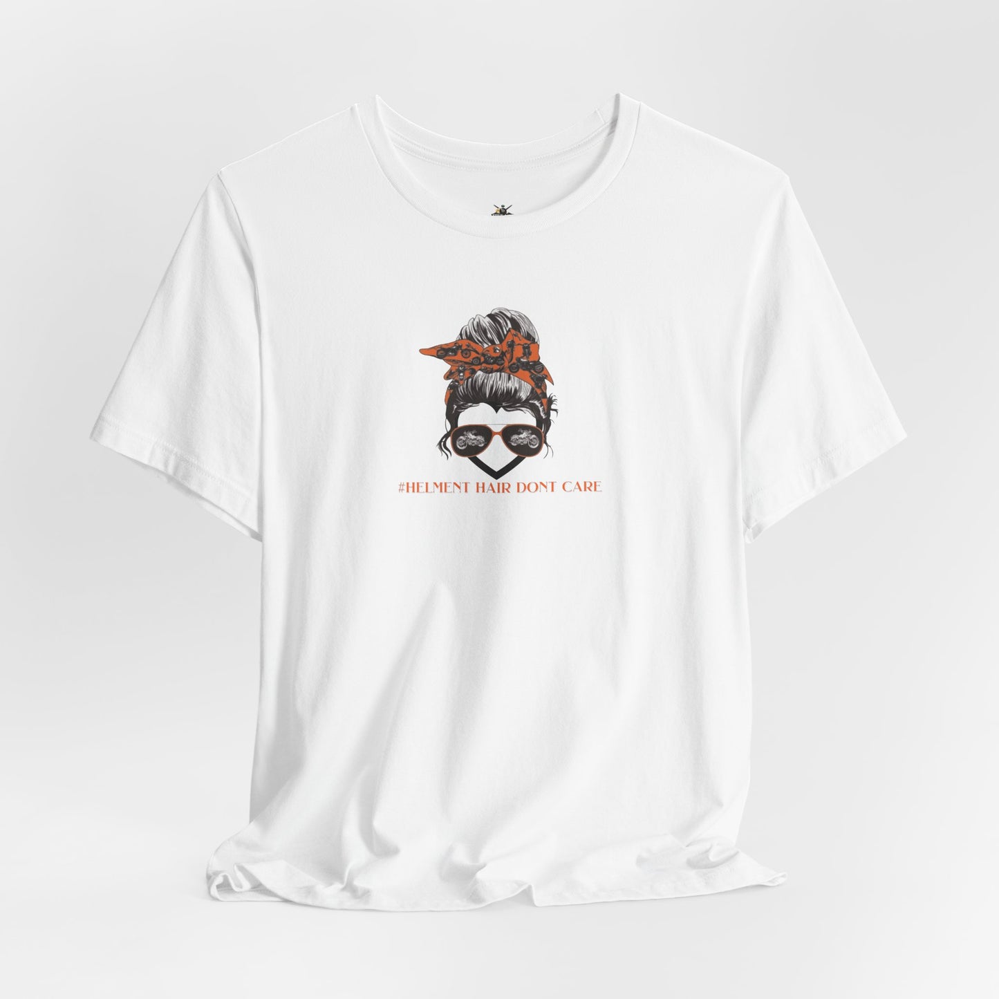#helment hair don't care- motorcycle tee