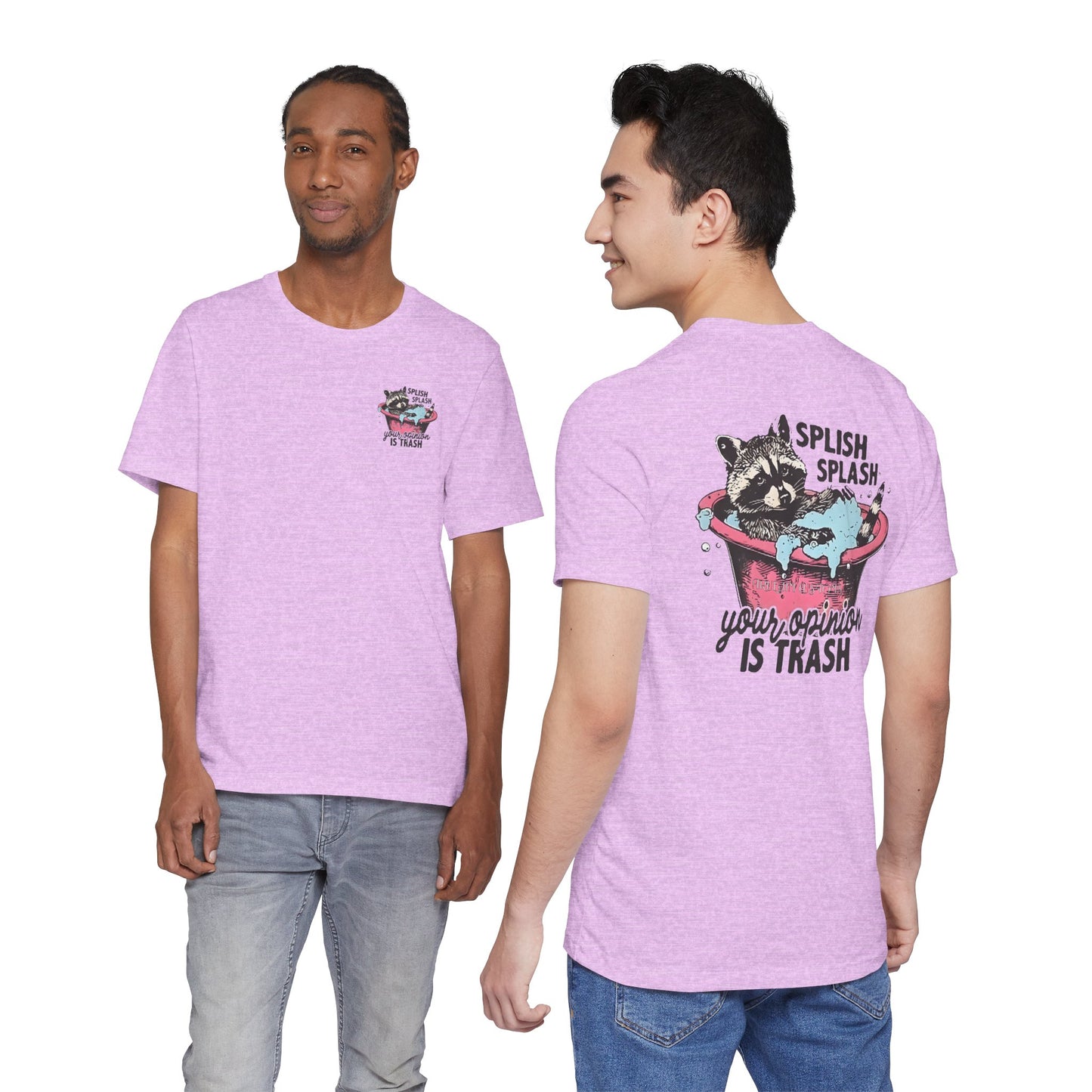 Raccoon 'Splish Splash, Your Opinion Is Trash' Graphic Tee