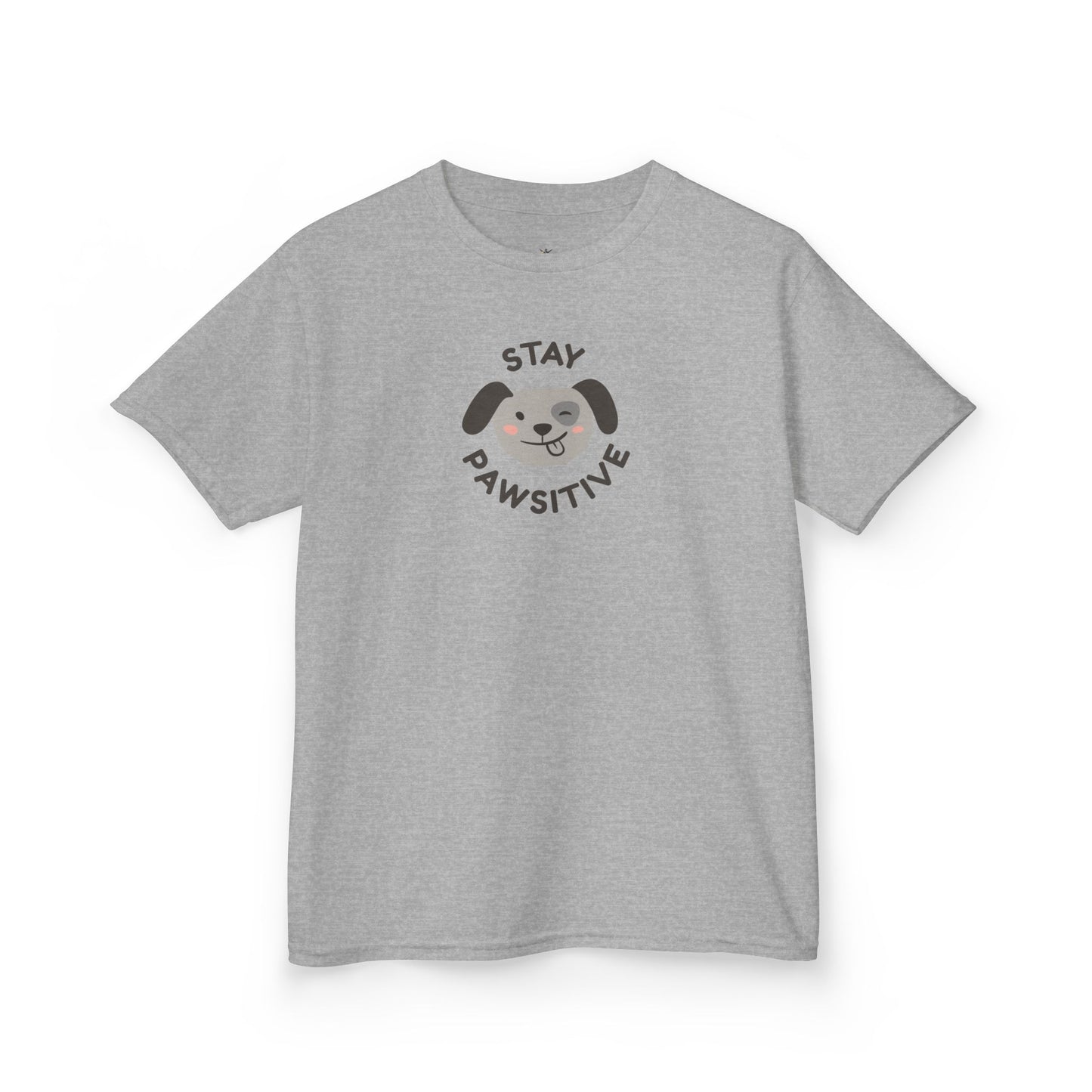 Kids T-Shirt — "Stay Pawsitive" Sloth Tee (Cute Animal Positivity Shirt)