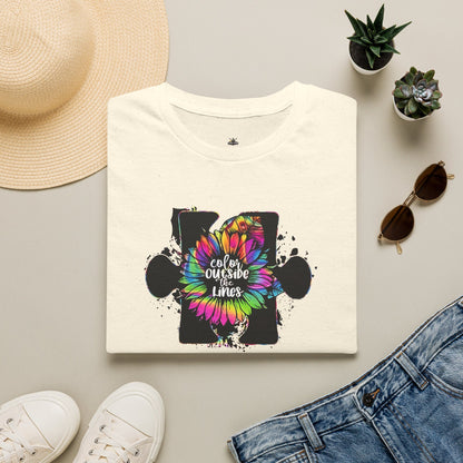 Color outside the lines t shirt