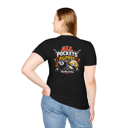"All Pockets Allowed" Billiards Graphic Tee