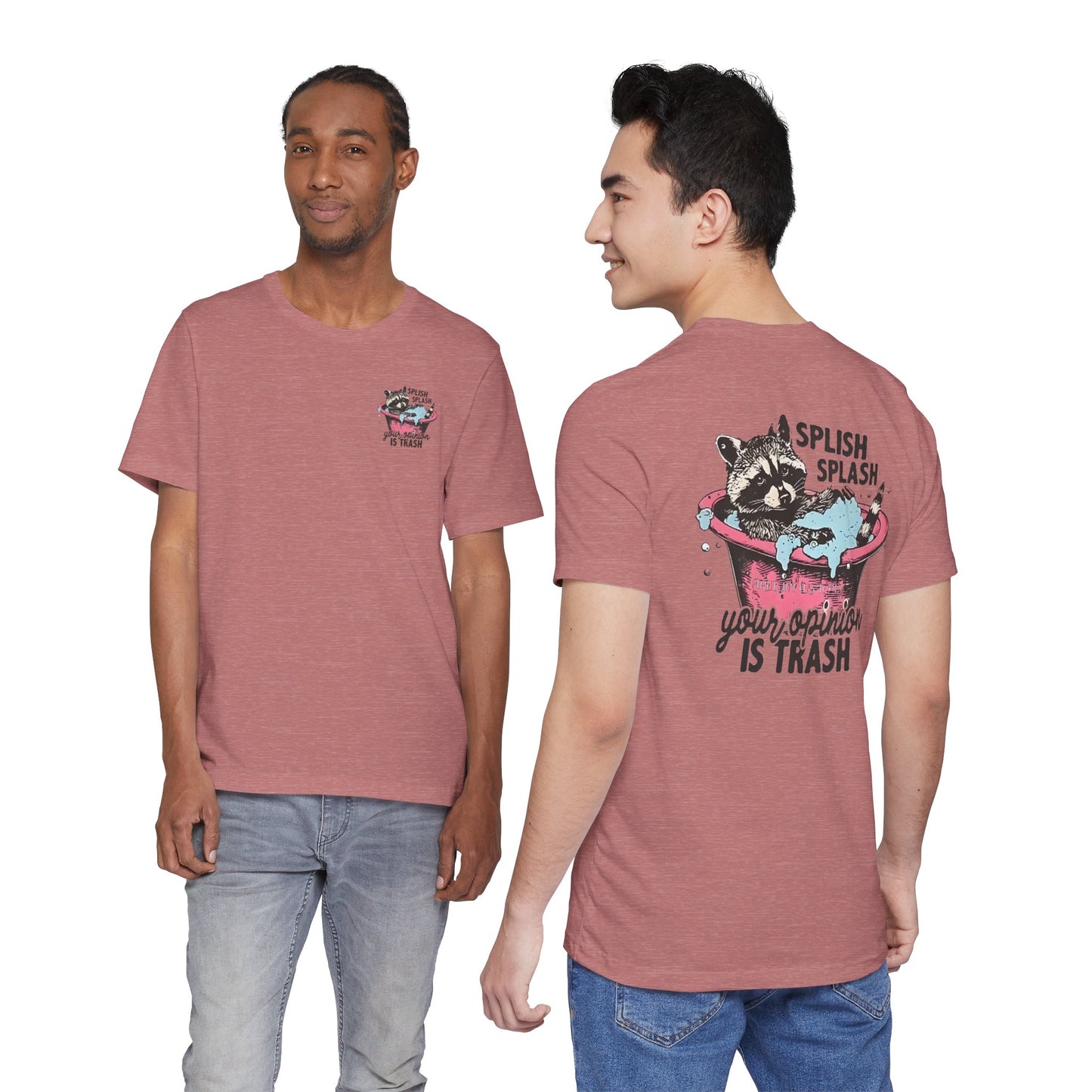 Raccoon 'Splish Splash, Your Opinion Is Trash' Graphic Tee
