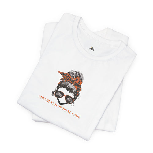 #helment hair don't care- motorcycle tee
