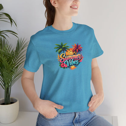 Summer Vibes T-Shirt – Tropical Palm Beach Tee