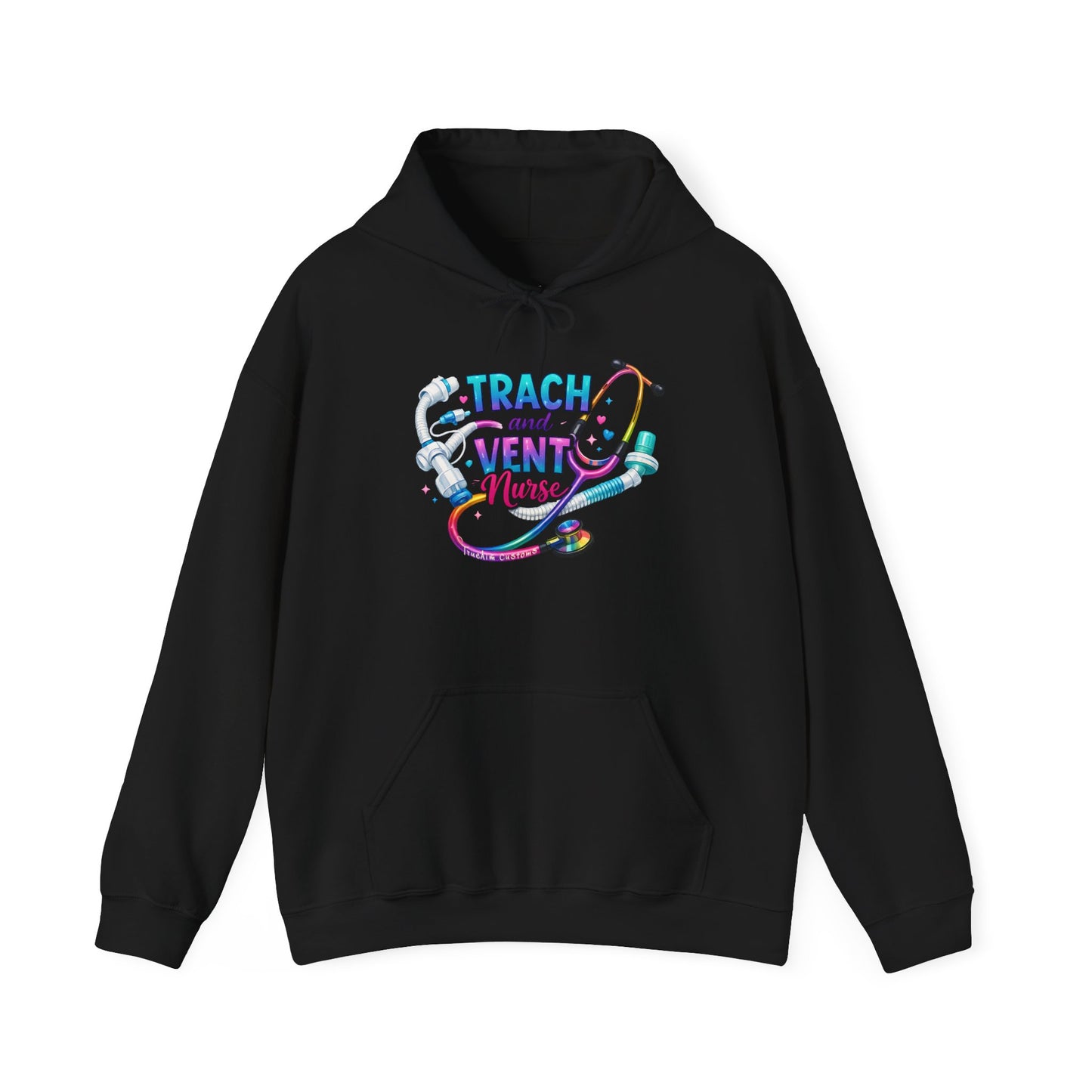 TRACH and VENT nurse Unisex Heavy Blend™ Hooded Sweatshirt