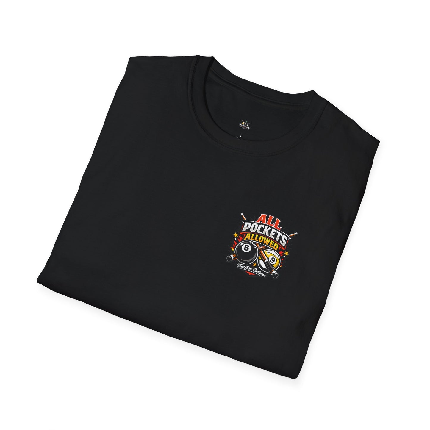 "All Pockets Allowed" Billiards Graphic Tee