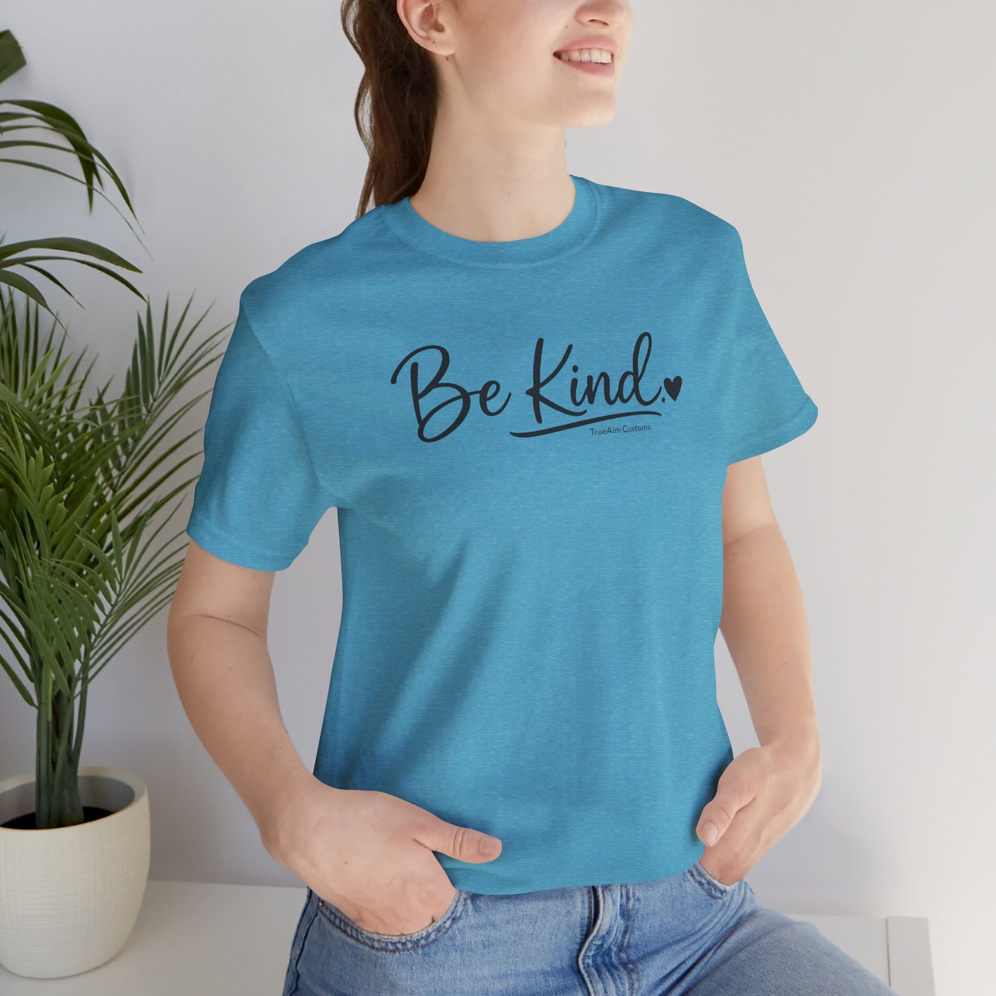 Be Kind Heart T-Shirt — Minimalist Positive Message Tee