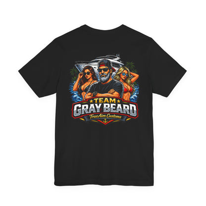 Team Gray Beard T-Shirt — Vintage Beach Boat Fishing Crew Tee