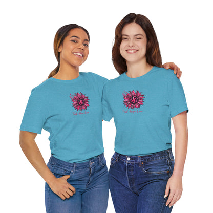 Faith Hope Love Floral Tee — Inspirational Women's Short Sleeve Shirt