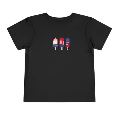 Toddler Tee — Patriotic Popsicle 4th of July Kids Shirt