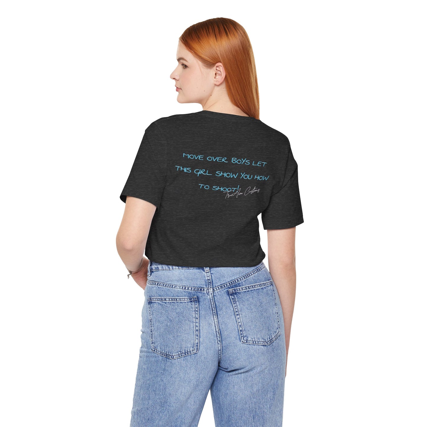 Game Day Pool Tee — "Game Day" Graphic T-Shirt (Back: "Move Over Boys Let This Girl Show You How To Shoot")