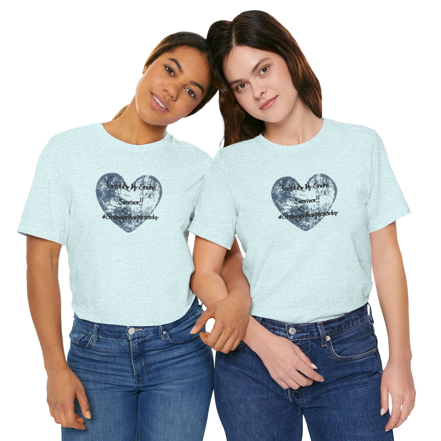 Stroke Survivor T-Shirt — "Stronger Than Yesterday" Support Tee