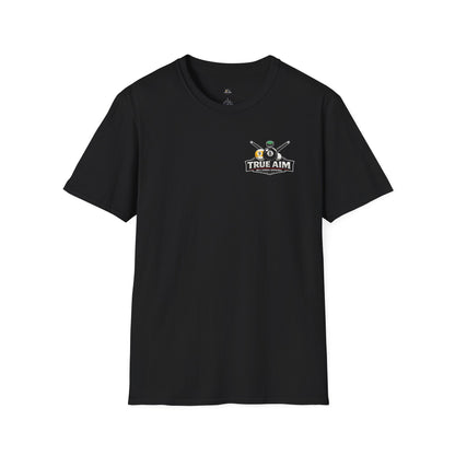Cue Happens Pool T‑Shirt — Funny Billiards 8‑Ball Tee