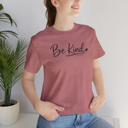 Be Kind Heart T-Shirt — Minimalist Positive Message Tee