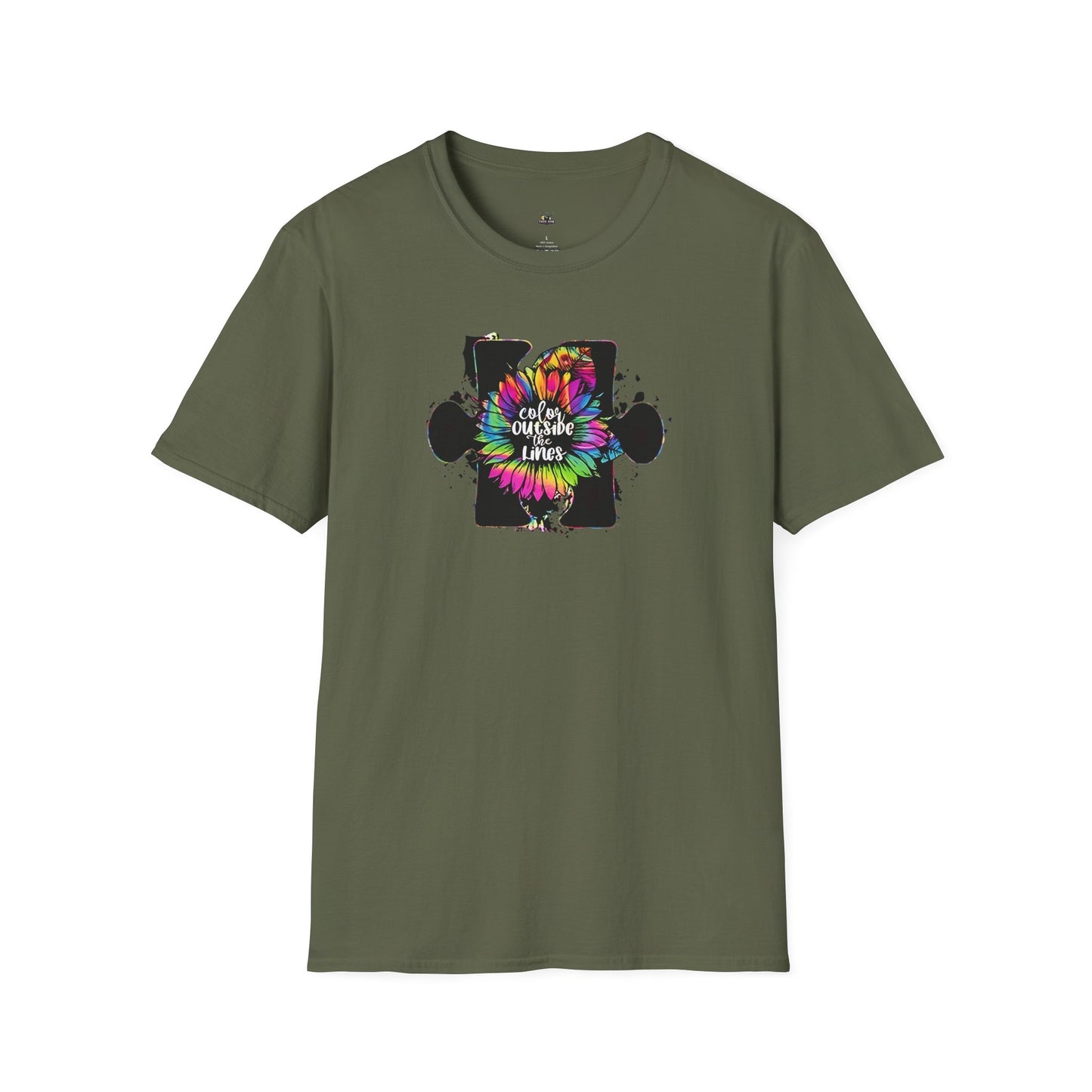 Color outside the lines t shirt
