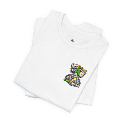 Skill Optional, Luck Required billiards tee