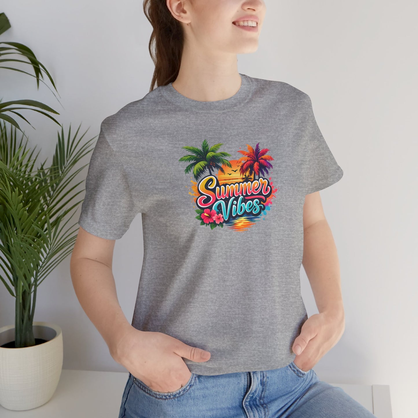 Summer Vibes T-Shirt – Tropical Palm Beach Tee