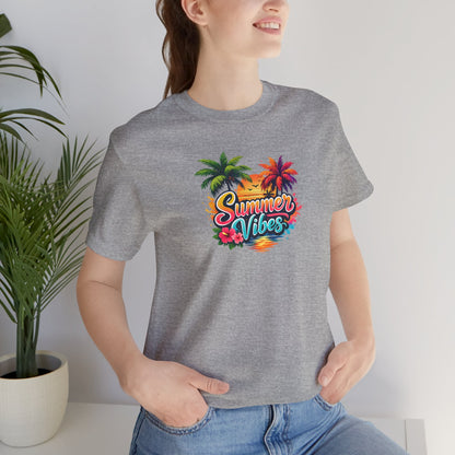 Summer Vibes T-Shirt – Tropical Palm Beach Tee