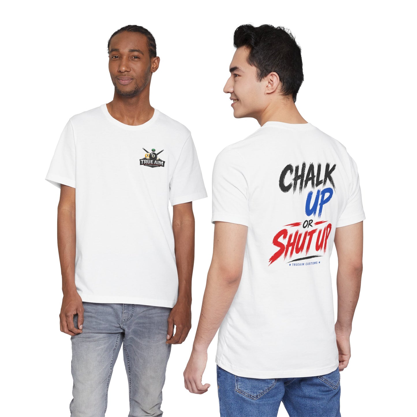 T-Shirt — "Chalk Up or Shut Up" Gym Chalk Fitness Tee