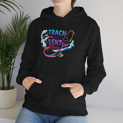 TRACH and VENT nurse Unisex Heavy Blend™ Hooded Sweatshirt