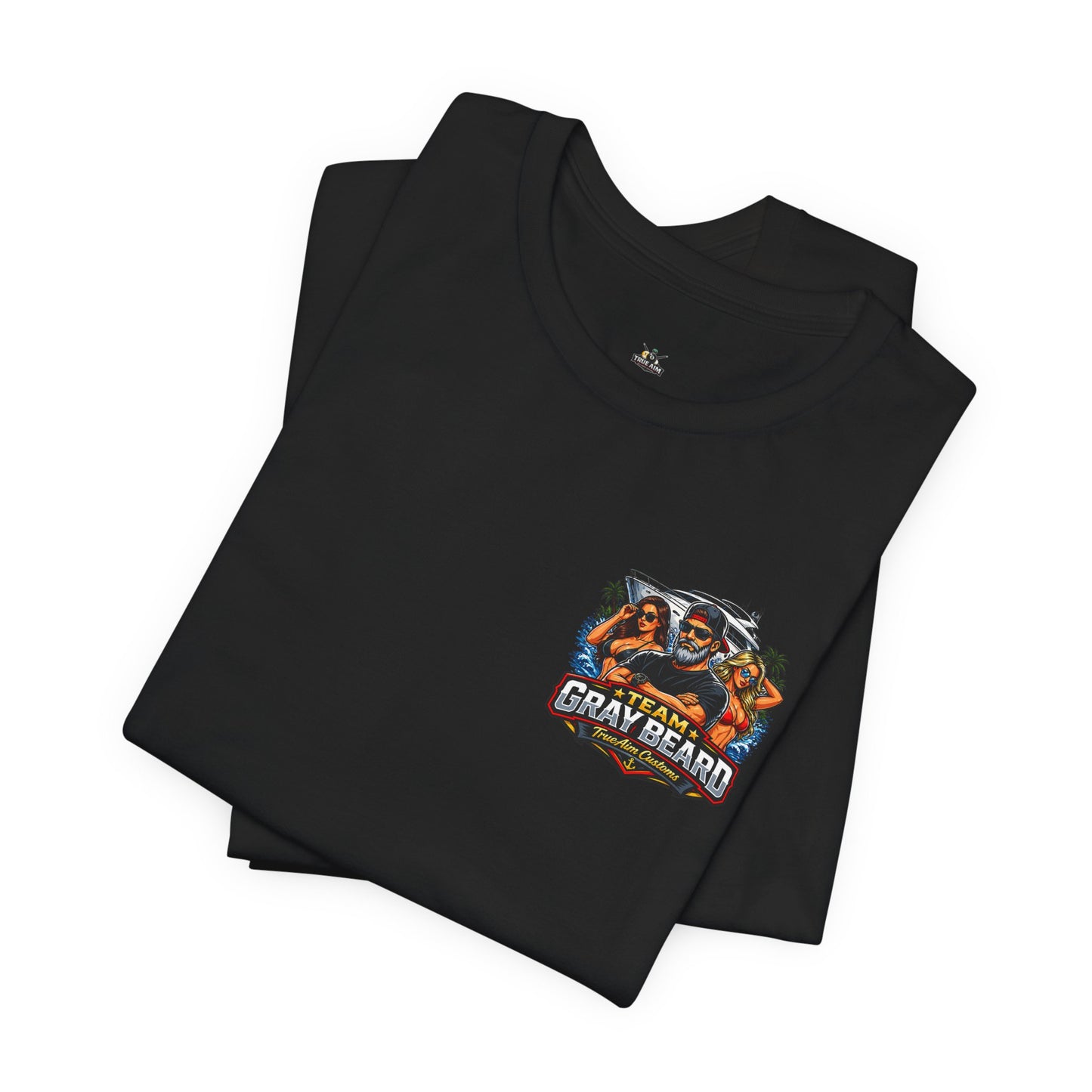 Team Gray Beard T-Shirt — Vintage Beach Boat Fishing Crew Tee