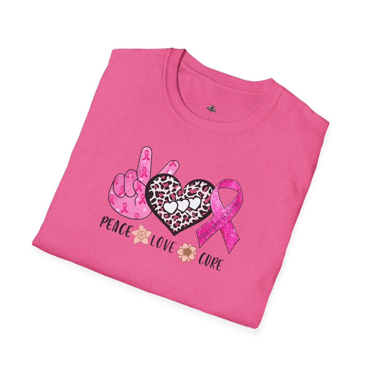 Breast Cancer Awareness Peace Love Hope T-Shirt