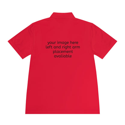 Custom Men's Sport Polo — Personalized Front/Back Logo Athletic Shirt