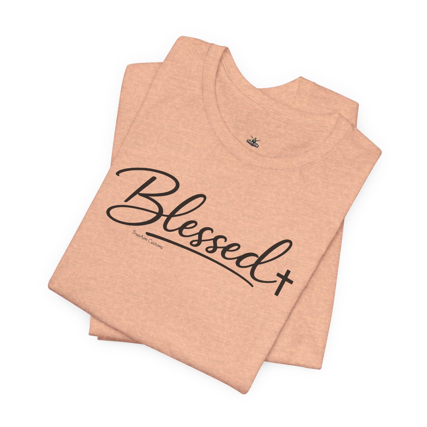 Blessed Minimalist Tee - White Short Sleeve Shirt