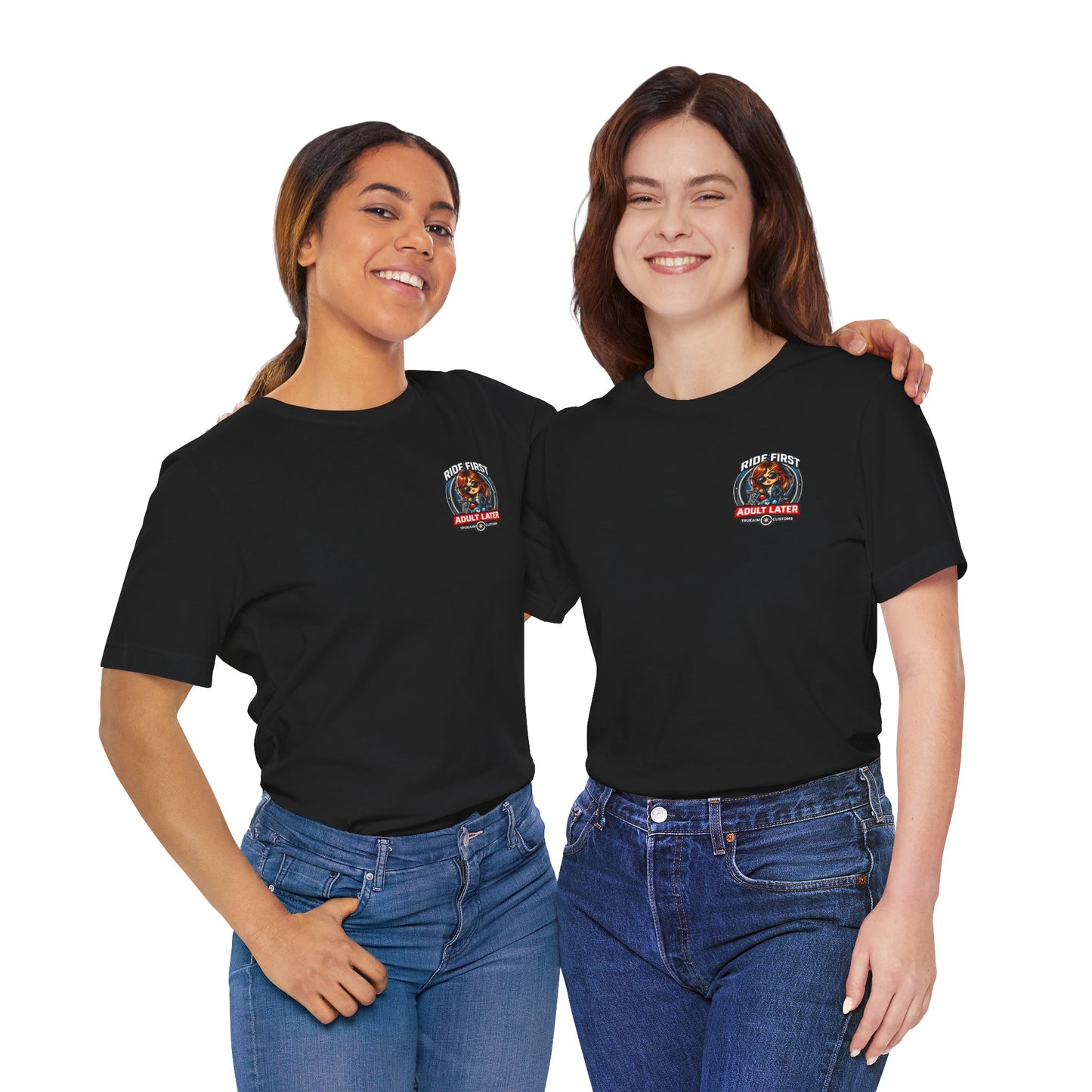 Ride First, Adult Later Motorcycle Tee