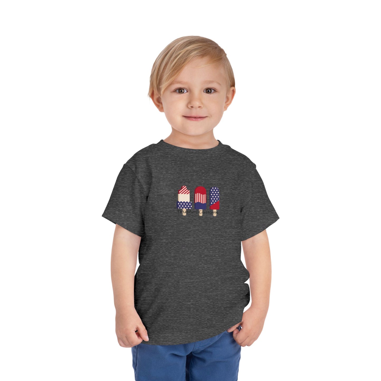 Toddler Tee — Patriotic Popsicle 4th of July Kids Shirt