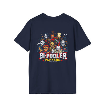 Horror Icons "Bi-Pooler Players" Graphic T-Shirt