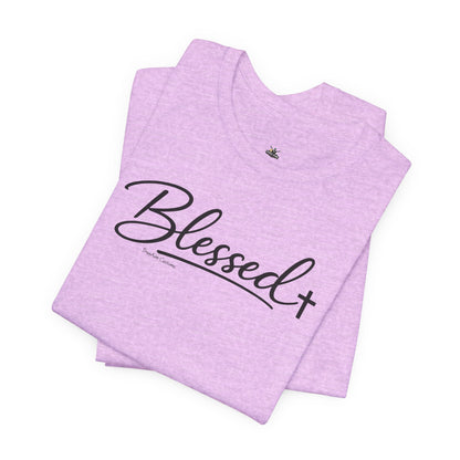 Blessed Minimalist Tee - White Short Sleeve Shirt