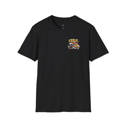 Billiards T-Shirt — "Chalk Is Cheap" Pool Cue & Balls Graphic Tee