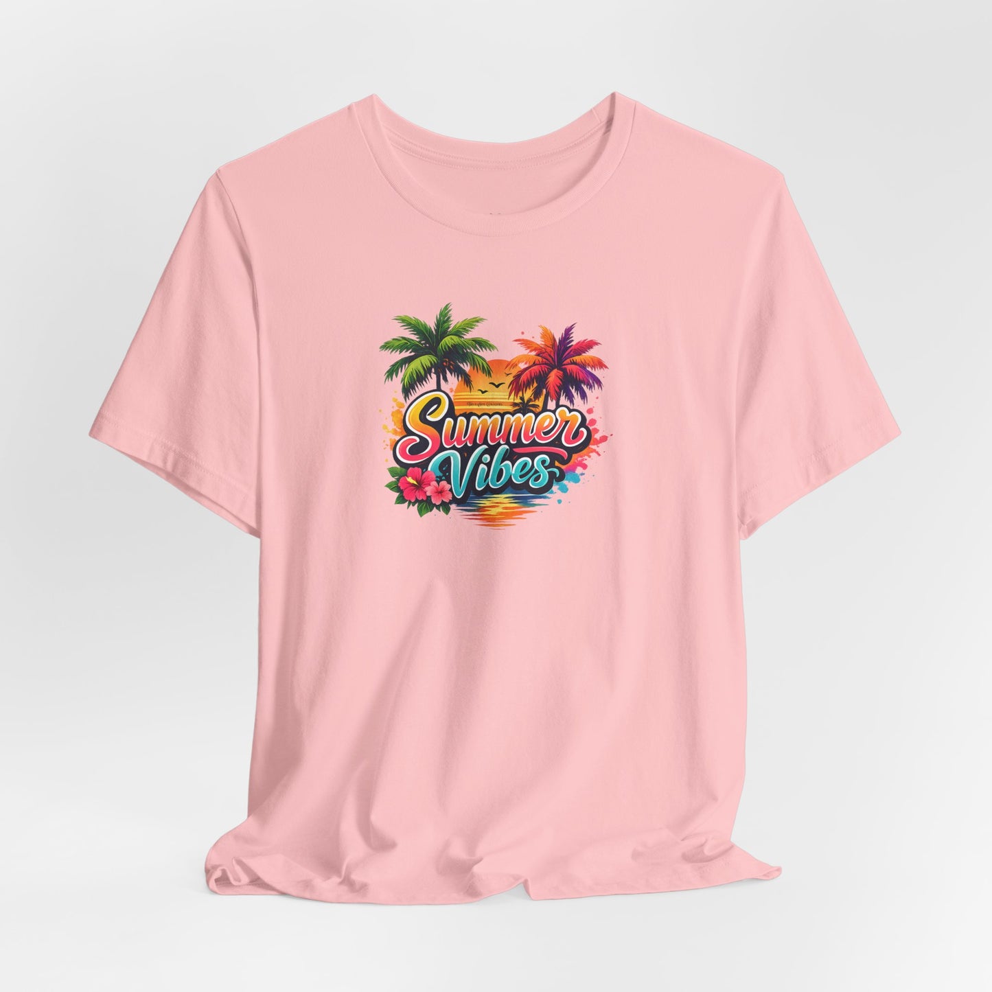 Summer Vibes T-Shirt – Tropical Palm Beach Tee