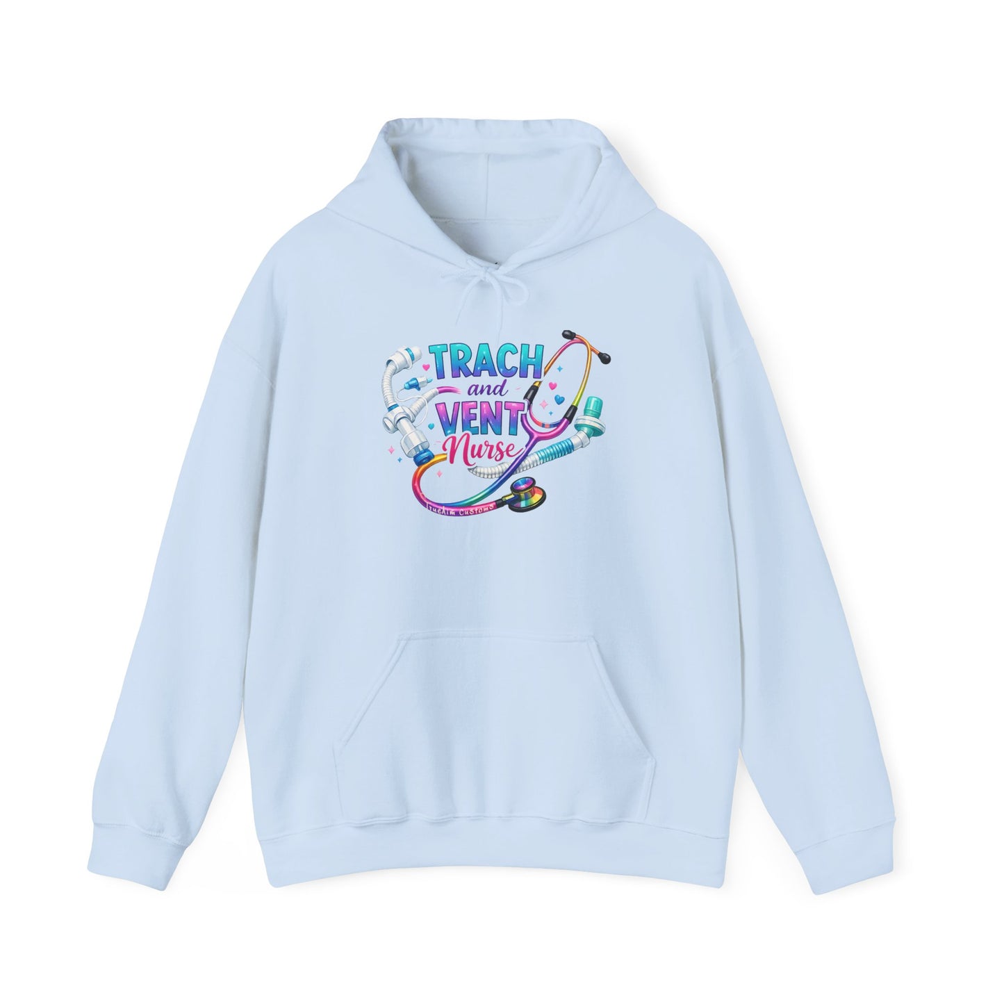 TRACH and VENT nurse Unisex Heavy Blend™ Hooded Sweatshirt