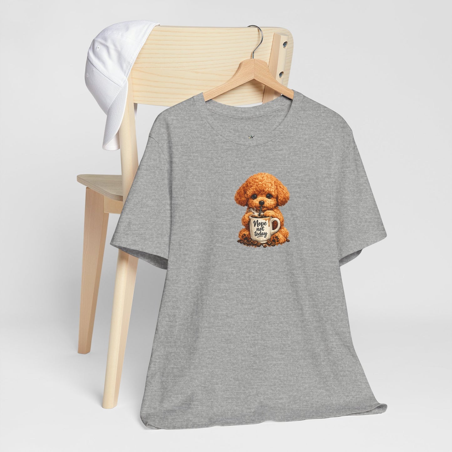 Poodle Puppy with ’Nope not today' Coffee Mug Tee
