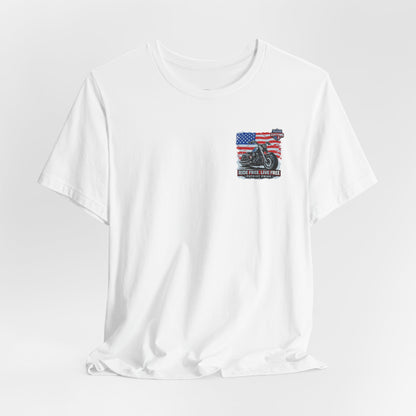 Freedom Motorcycle T-Shirt – American Flag Biker Tee