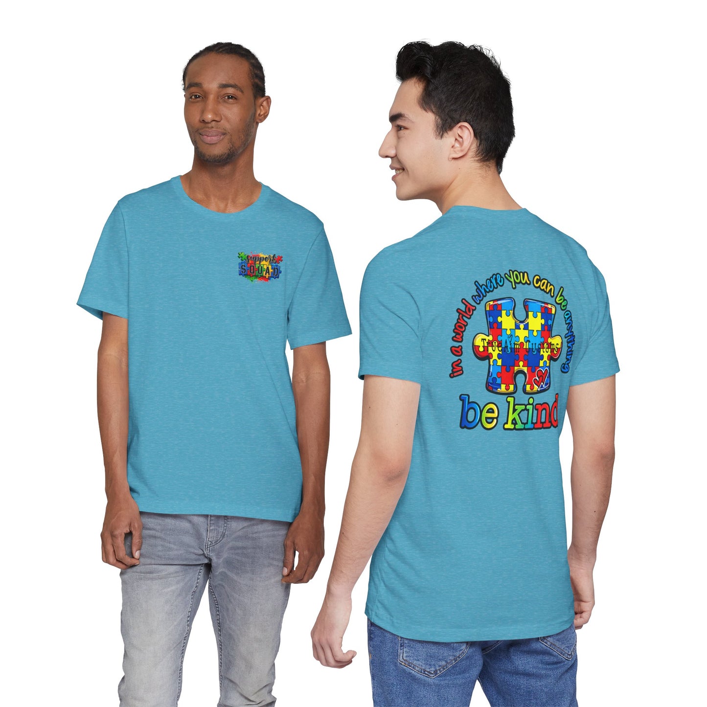 support squad, Be Kind Autism Puzzle T-Shirt