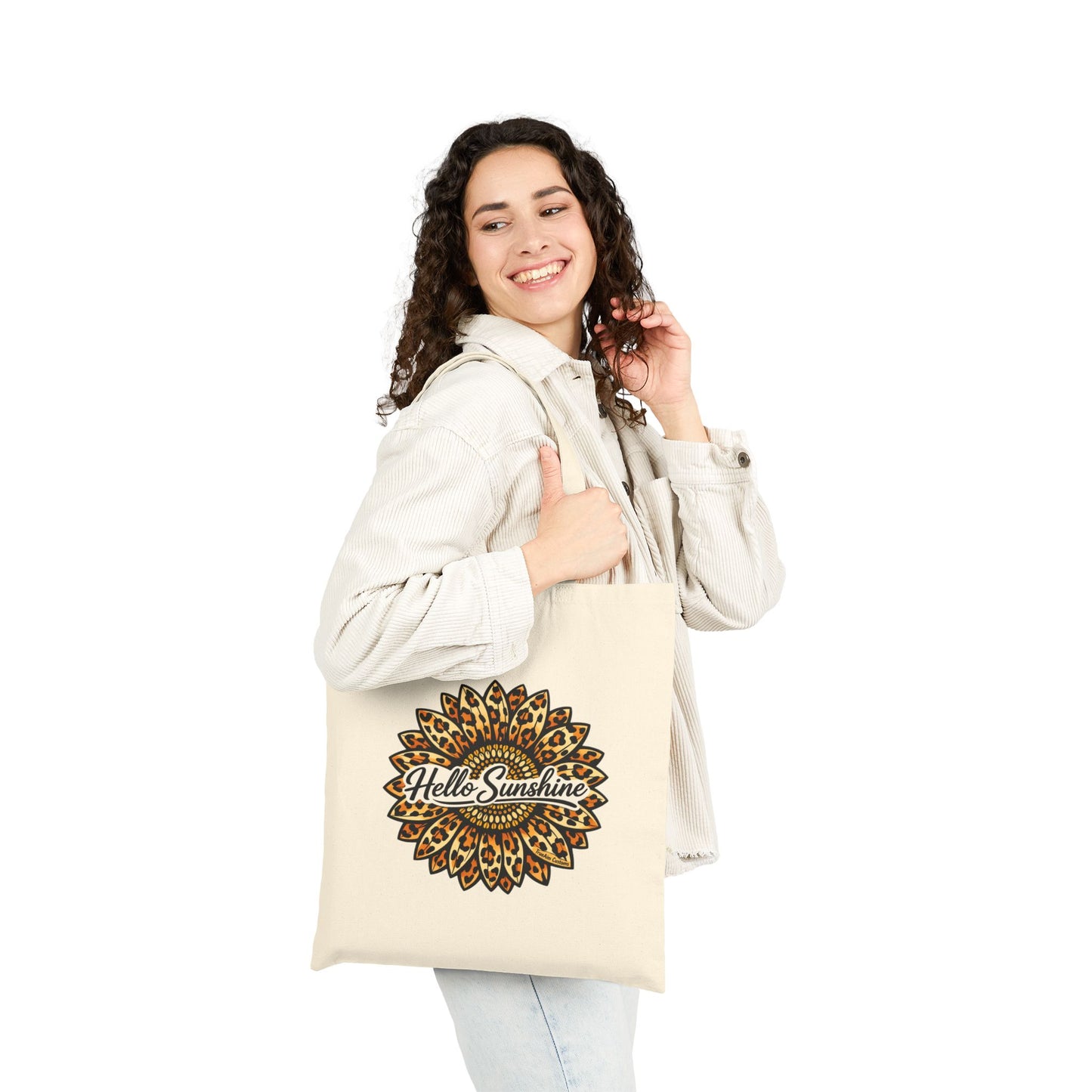 Hello Sunshine Sunflower Tote Bag