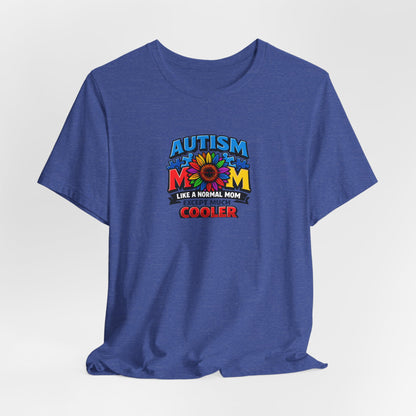 'Autism Mom: Like a normal mom except much cooler' Colorful Puzzle Design