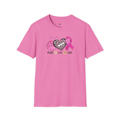 Breast Cancer Awareness Peace Love Hope T-Shirt