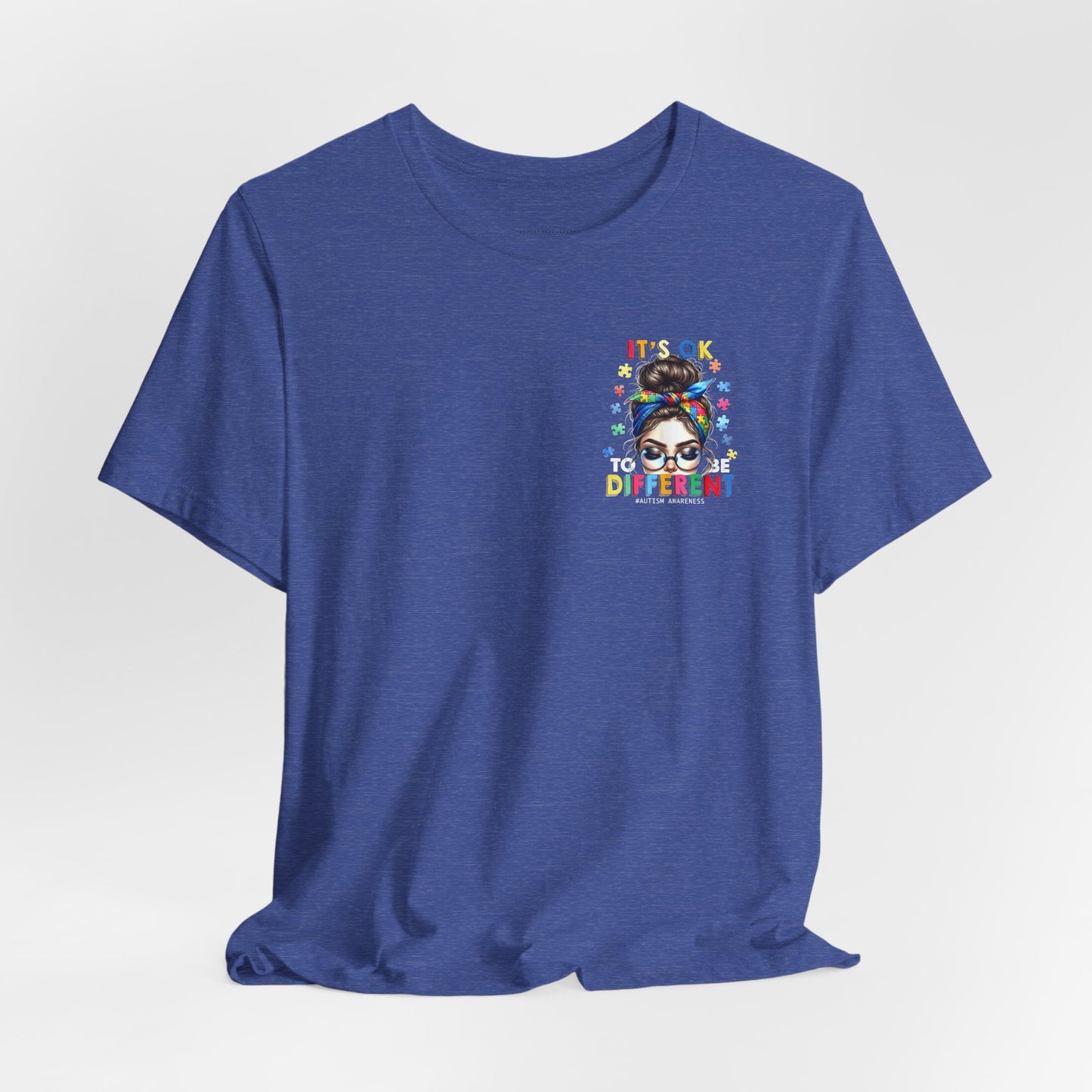 Autism Awareness Tee — "It's OK to Be Different" Graphic T-Shirt