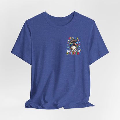 Autism Awareness Tee — "It's OK to Be Different" Graphic T-Shirt