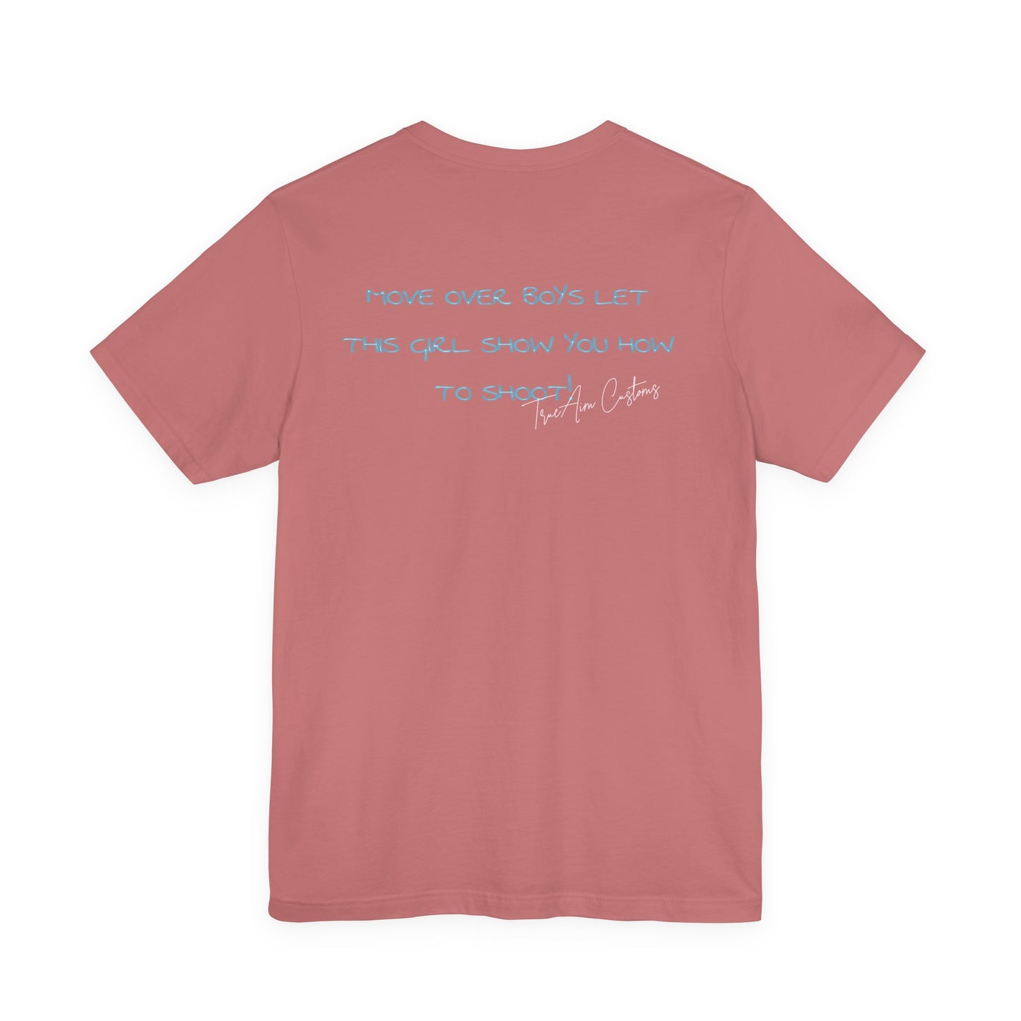 Game Day Pool Tee — "Game Day" Graphic T-Shirt (Back: "Move Over Boys Let This Girl Show You How To Shoot")